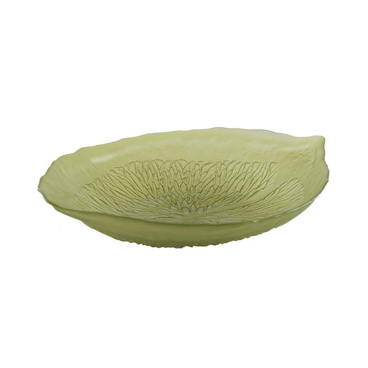 Lemon Zest Green Glass Bowl – Green glass bowl for salads