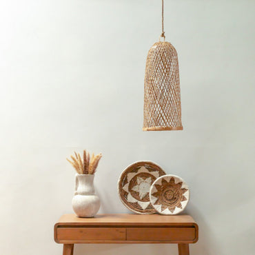 CAMAYA handmade bamboo ceiling lamp for home décor by CozyVibe