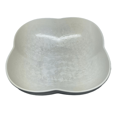 Floral White Porcelain Salad Bowl – Perfect for Serving Salads and Fruits - CozyVibe.eu