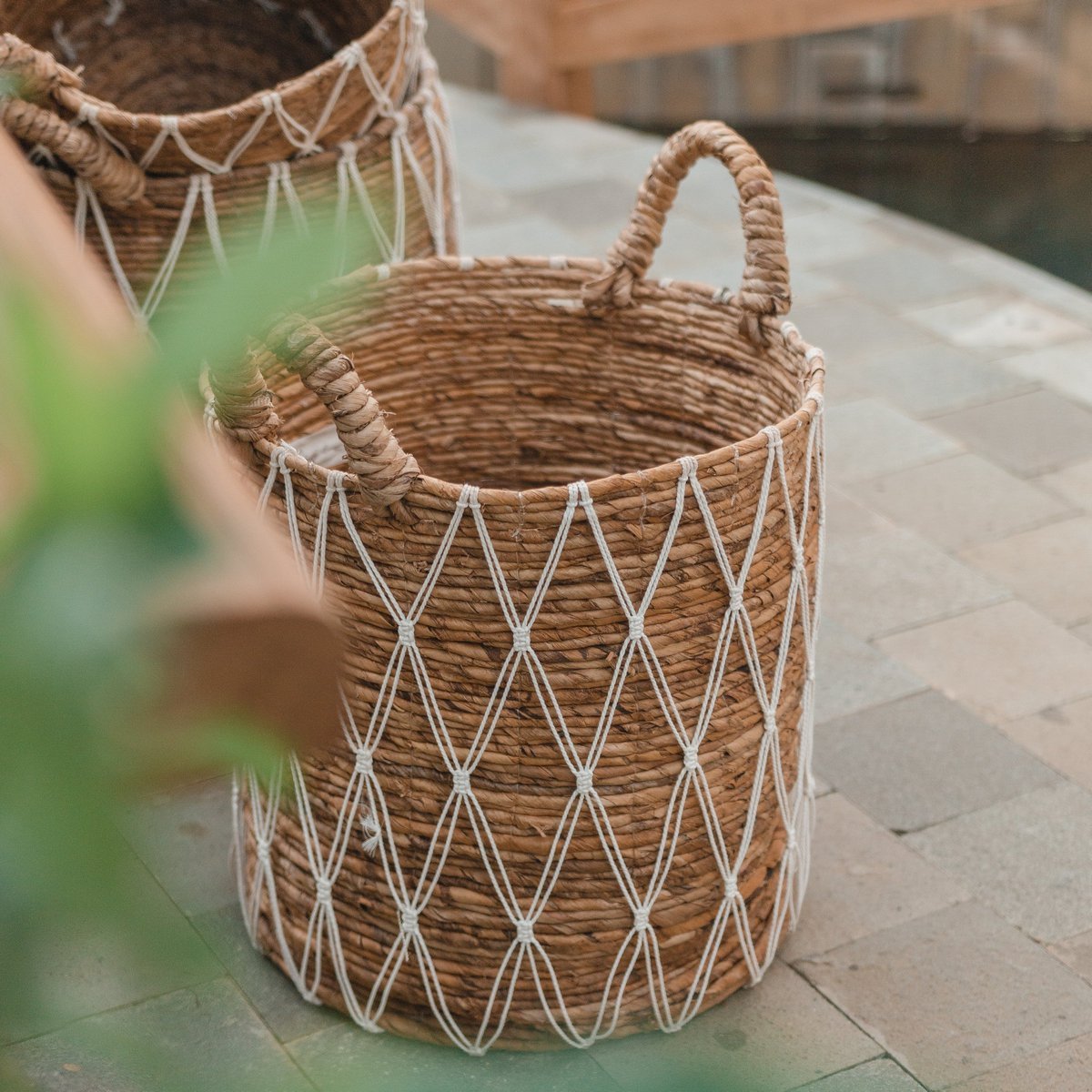 Laundry Basket | Plant Basket GARIAU made from Banana Fibre (3 sizes) - CozyVibe.eu