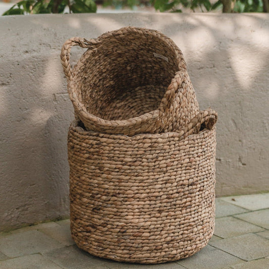 Laundry Basket | Plant Basket | Storage Basket BALAI made from Water Hyacinth (3 sizes) - CozyVibe.eu