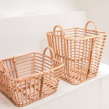 Laundry Basket | Plant Basket | Storage Basket KUPANG made from Rattan (3 sizes) - CozyVibe.eu