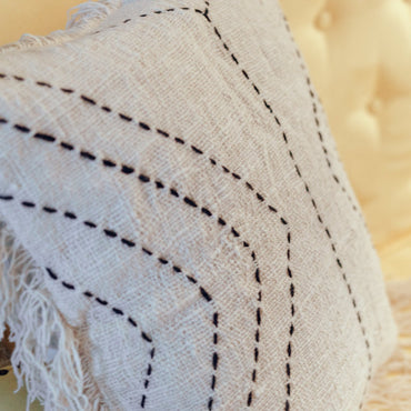 Pillowcase 40x40/50x50 cm | Decorative Cushion | Sofa Cushion FLORES Made of Cotton - CozyVibe.eu