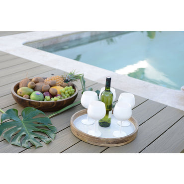 Wooden tray 40x40x4cm - CozyVibe.eu