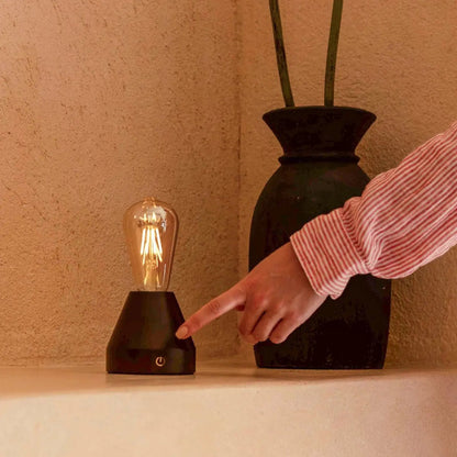 Zavi Dark Brown Rechargeable Table Lamp