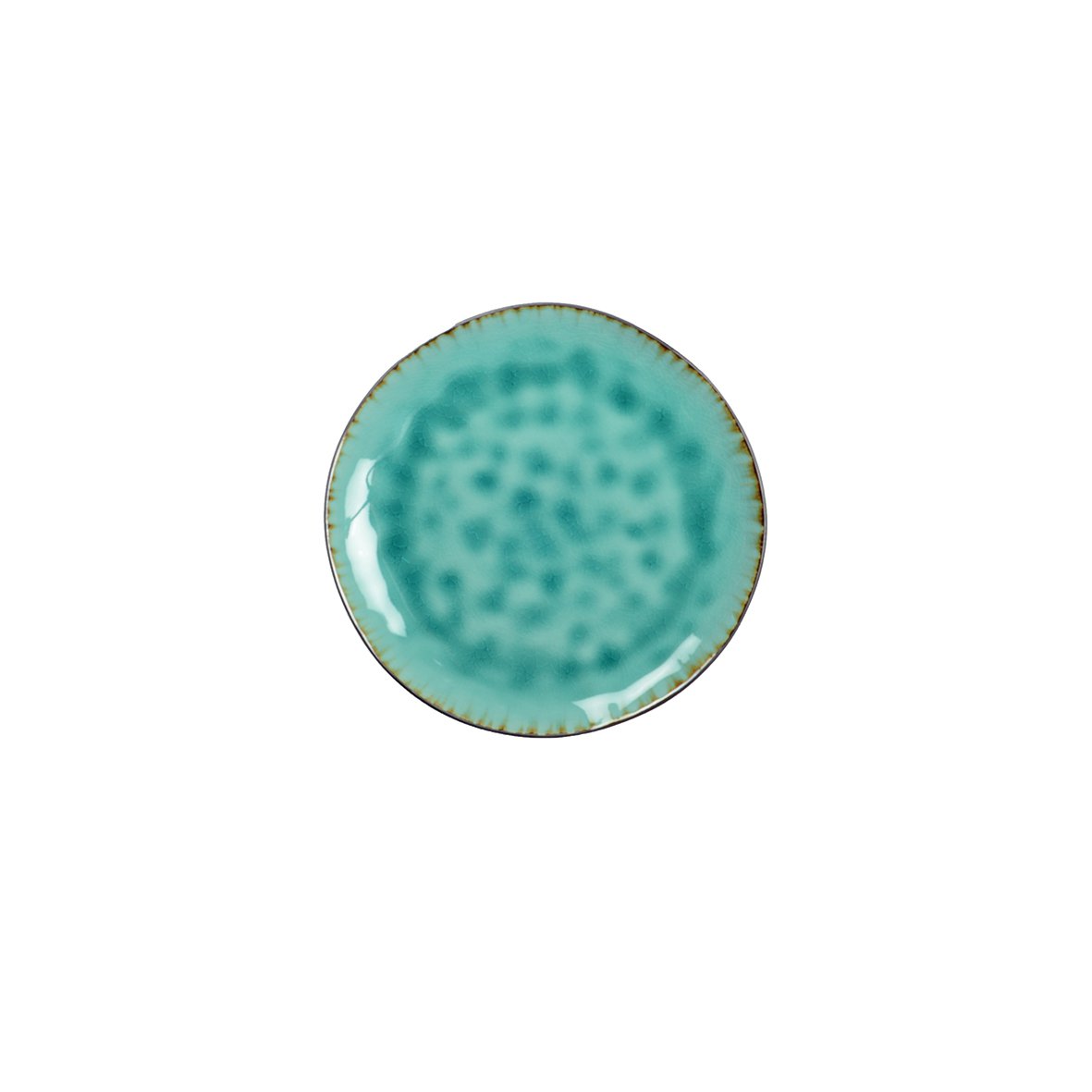 Turquoise green dessert plate