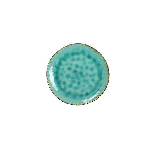 Turquoise green dessert plate
