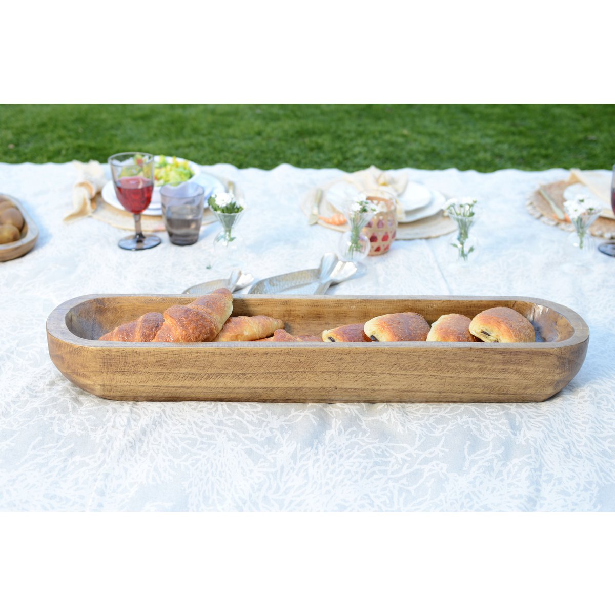 Wooden decorative cut 81x17x10cm