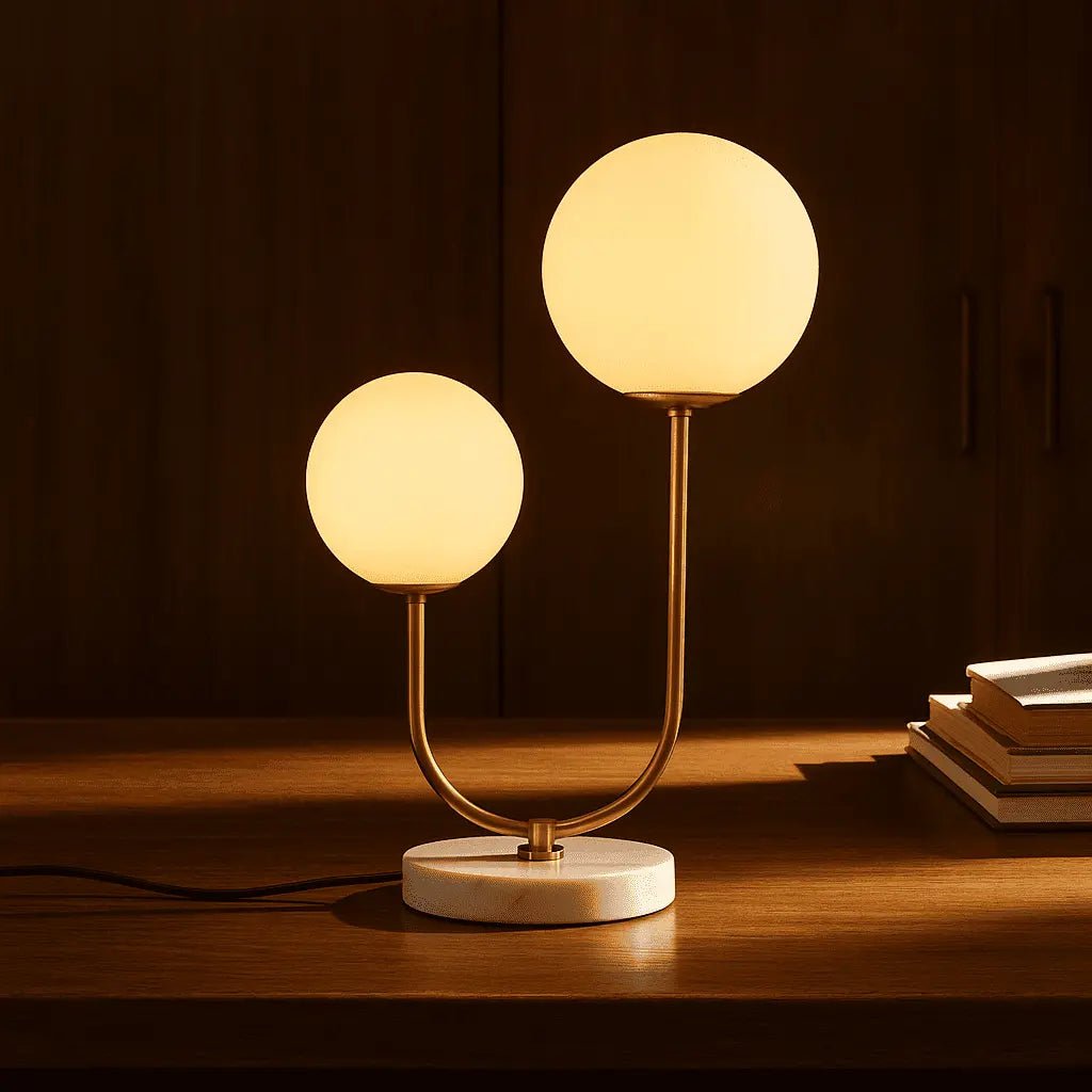 Giorgia Marble and Glass Table Lamp