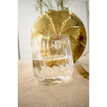 Wave Water Glasses Set of 6 – Textured Glass Design