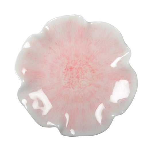 Mélamine rose flat plate 28x28x2.5cm