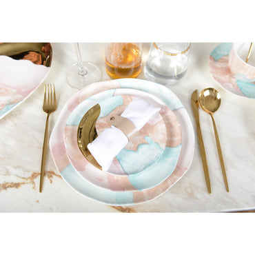 Multicolored flat plate