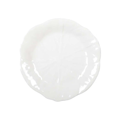 White dessert plate in melamine 21x21x1.5cm