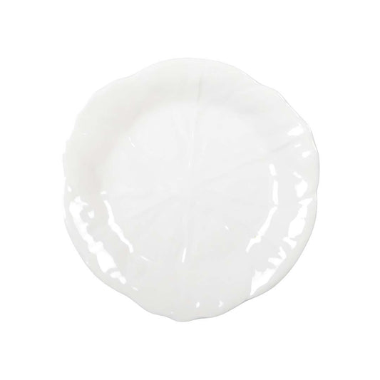 White dessert plate in melamine 21x21x1.5cm