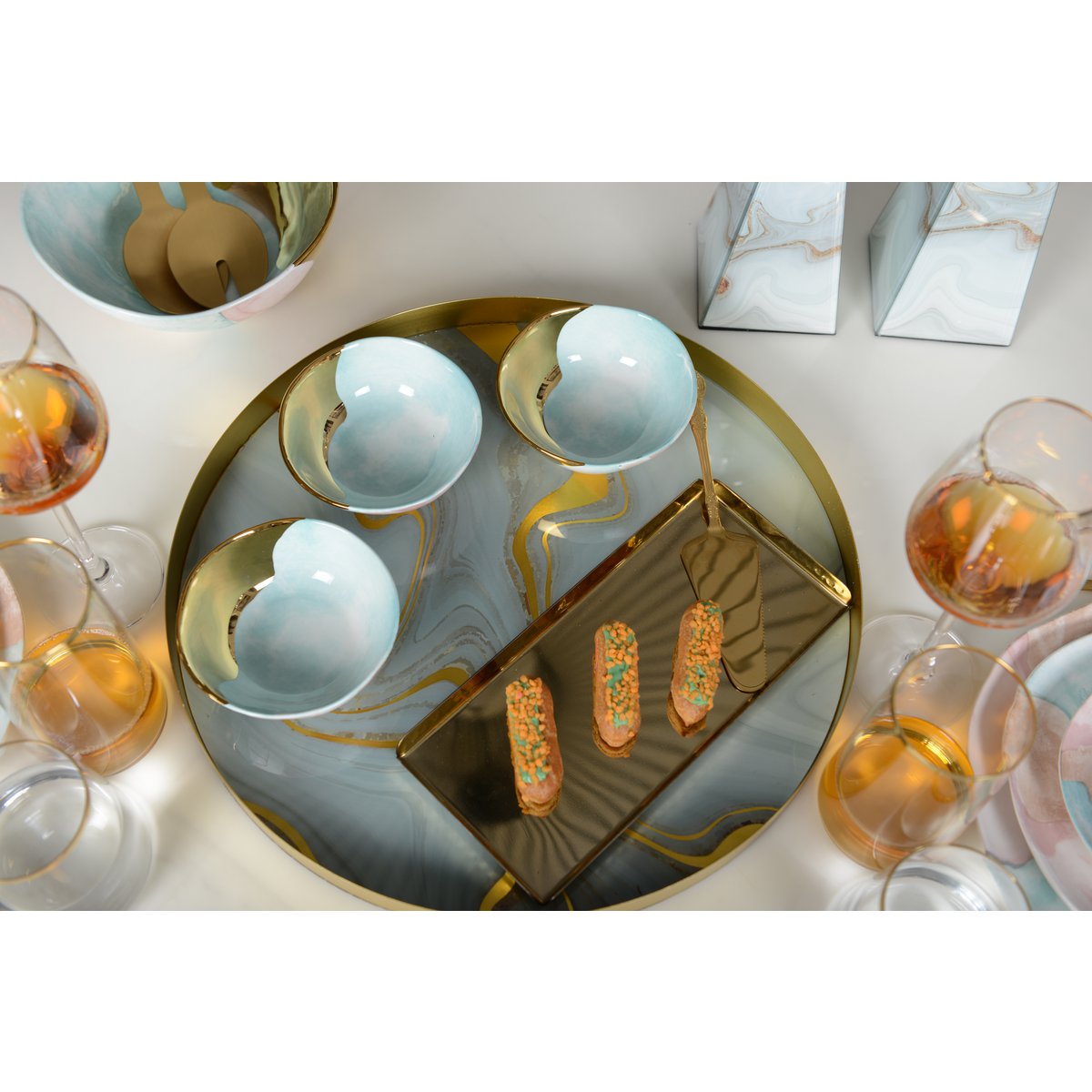 Multicolored soup bowl