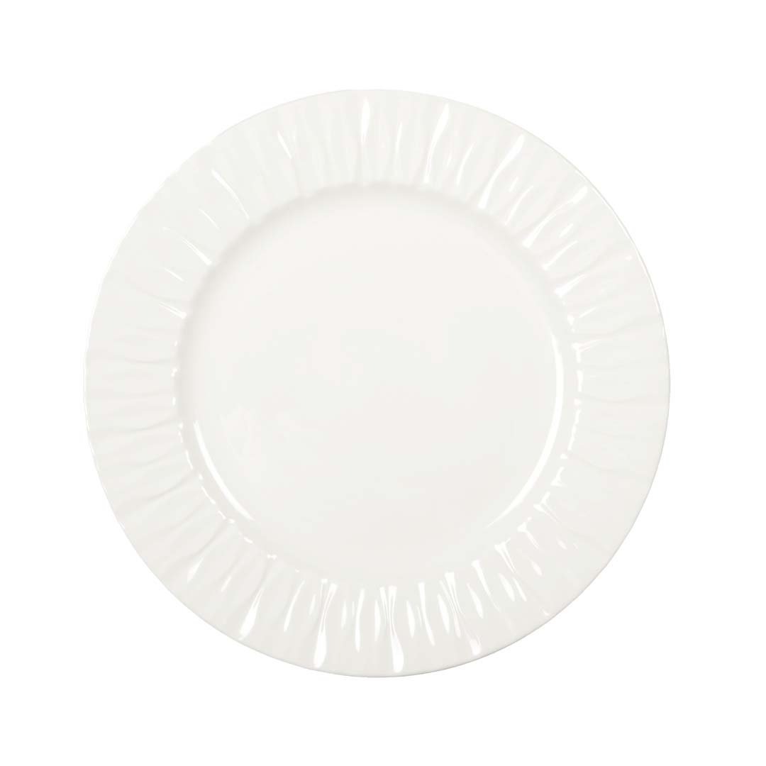 Lilia white flat plate 26.5X26.5X2.3CM