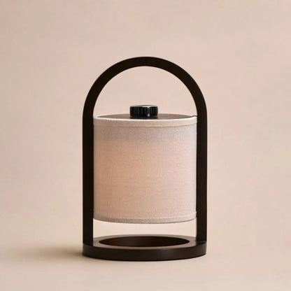 River Dark Brown Cordless Wooden Lamp – Rechargeable & Dimmable