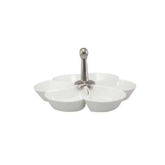 Lot of 6 bowls flowers - snack set
