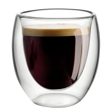 Espresso cups Double glass 80ml - Lot of 4
