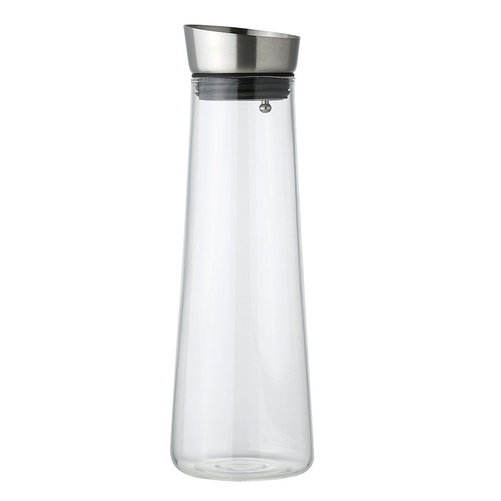 Glass carafe with metal cork 1.2L