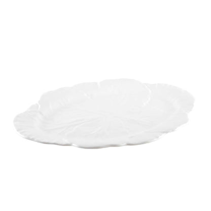 White oval serving platter - Melamine 50x40x2cm