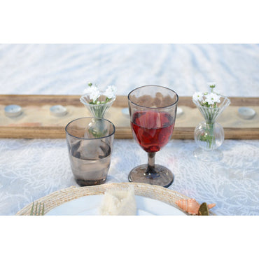 Acrylic brown wine glasses - Lot of 6