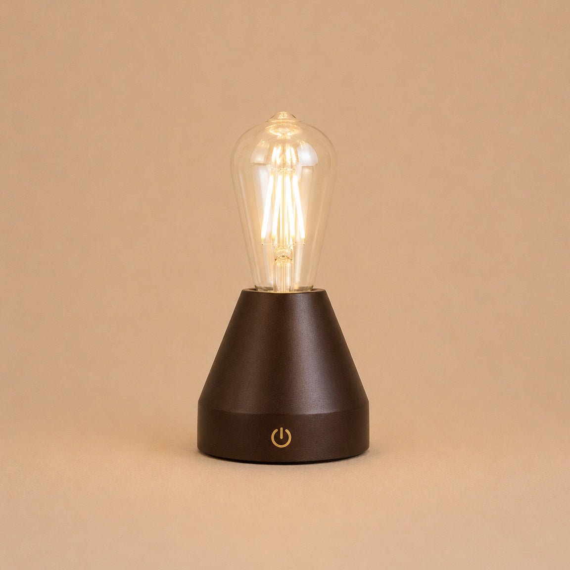 Zavi Dark Brown Rechargeable Table Lamp