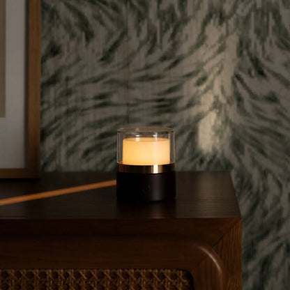 Leo Dark Brown Mini Rechargeable Table Lamp