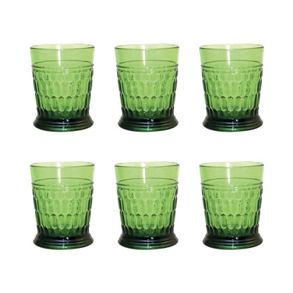 Acrylic green water glasses - Lot of 6 cups
