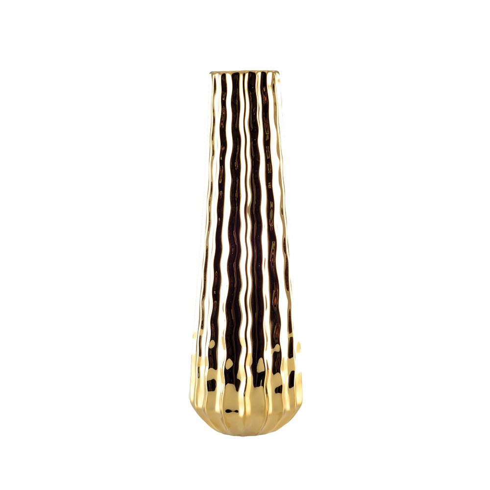 Brilliant golden vase 10.5x10.5x35.5cm