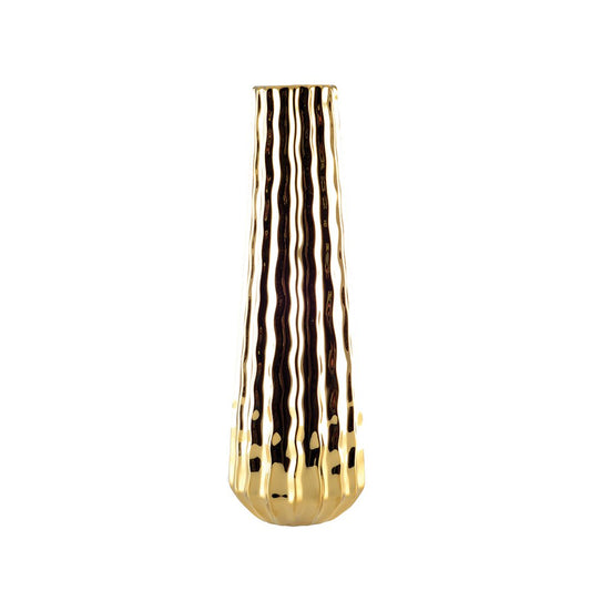 Brilliant golden vase 10.5x10.5x35.5cm