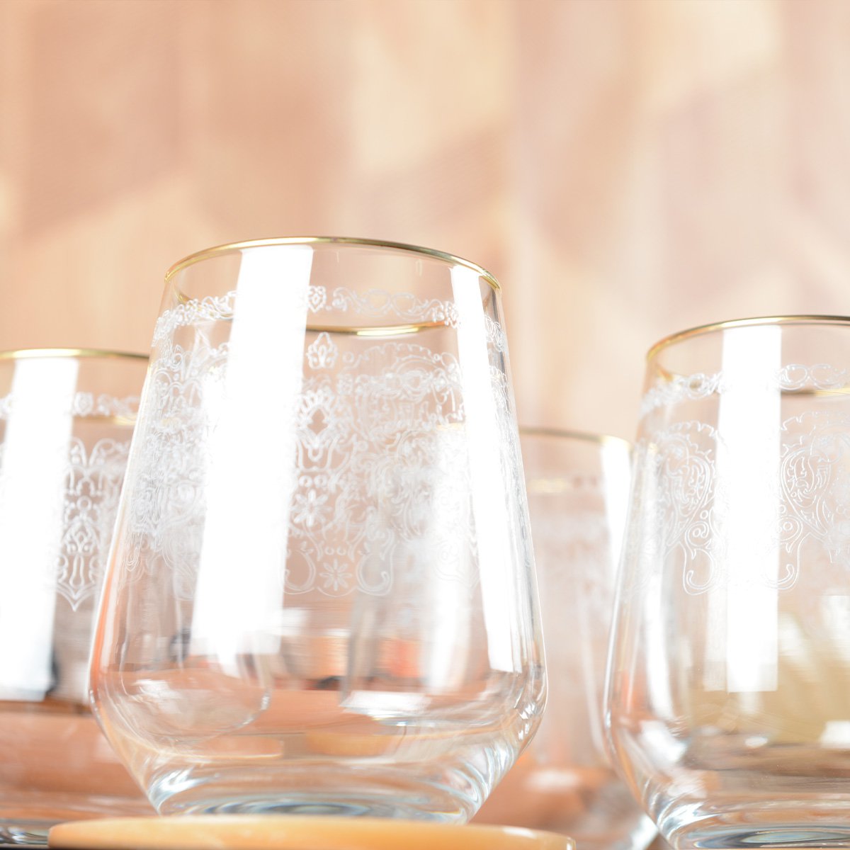 Arabic water glasses - Lot of 6 cups