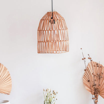 Rattan Lamp | Natural Lampshade | Pendant Lamp MALUKA Made of Natural Fibres (2 sizes)