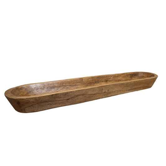Decorative wooden tray 100x22x10cm
