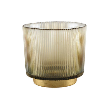 Glass candle holders