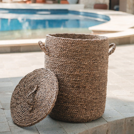 Storage Basket IKAT | Laundry Basket | Basket with Cover | Basket with Lids