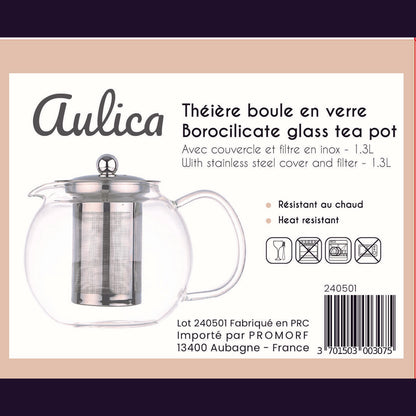 Ball teapot 1L Filter and stainless steel cover