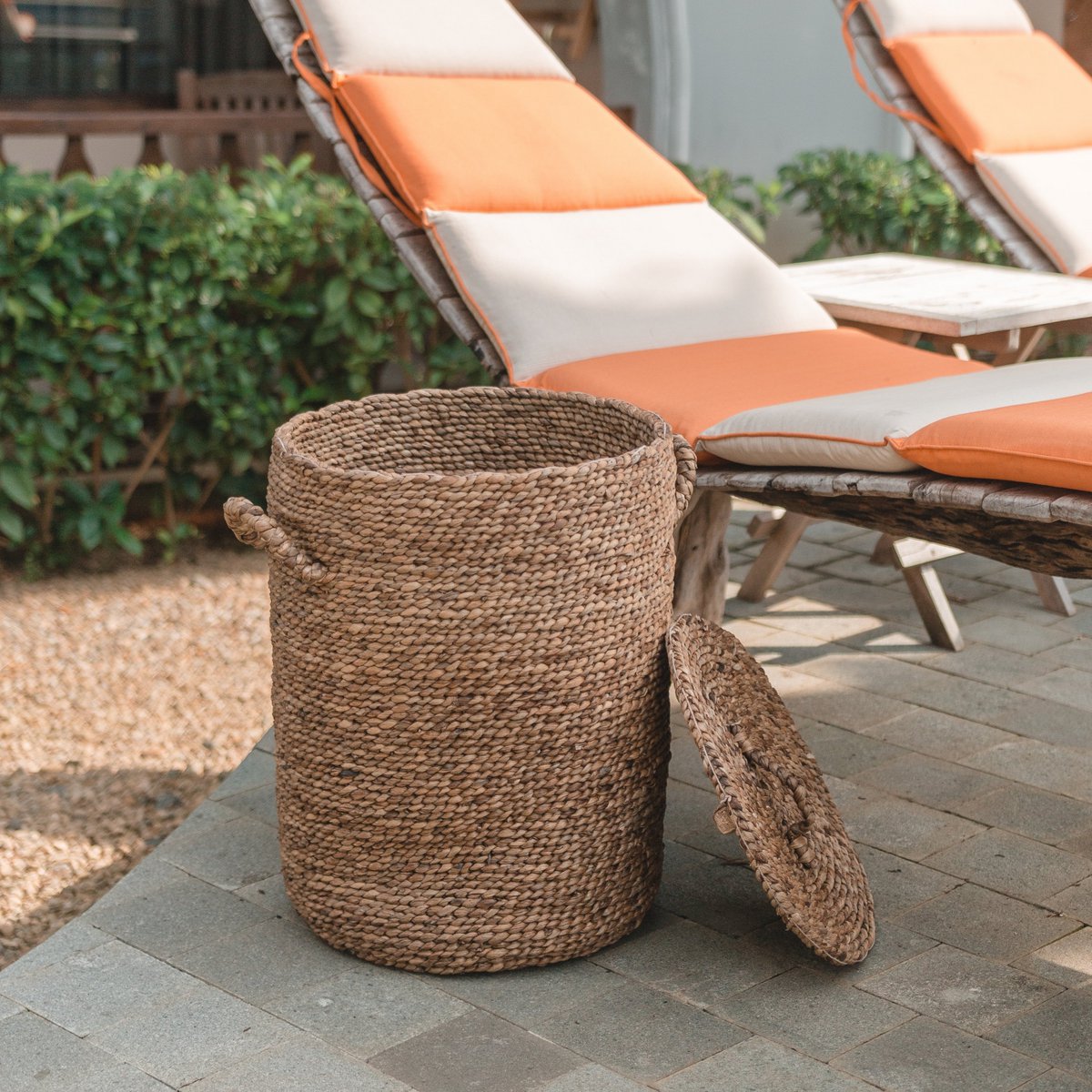 Storage Basket IKAT | Laundry Basket | Basket with Cover | Basket with Lids