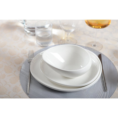 Soup white ceramic bowl