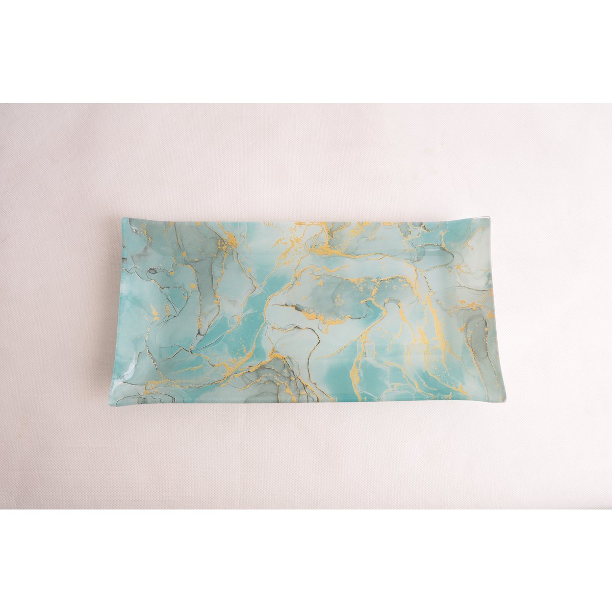 Rectangular Golden Ocean Tray 29.5x15x2cm