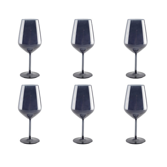 Black wine glasses - Lot of 6