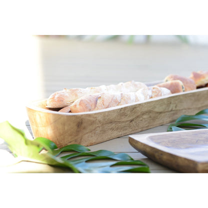 Decorative wooden tray 100x22x10cm