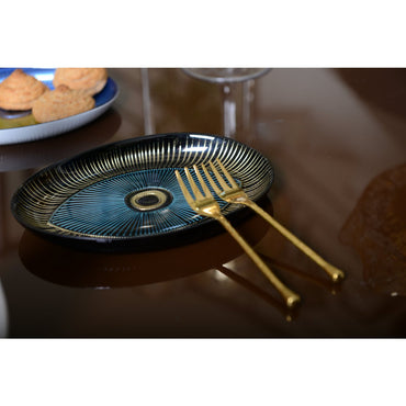 Eye oval serving platter