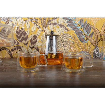 Stainless steel filter teapot 750ml