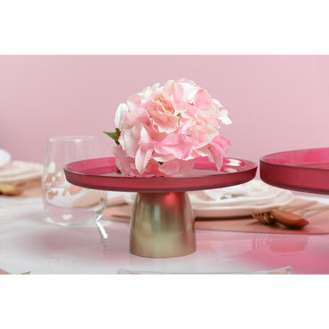Raspberry cake stand 21x21x8cm