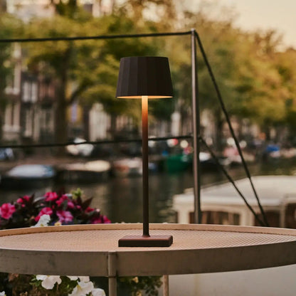William Mocha Brown Rechargeable Table Lamp