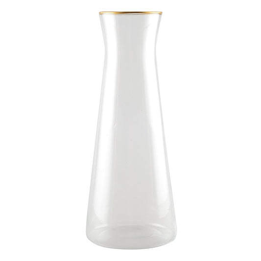 Carafe with golden edge