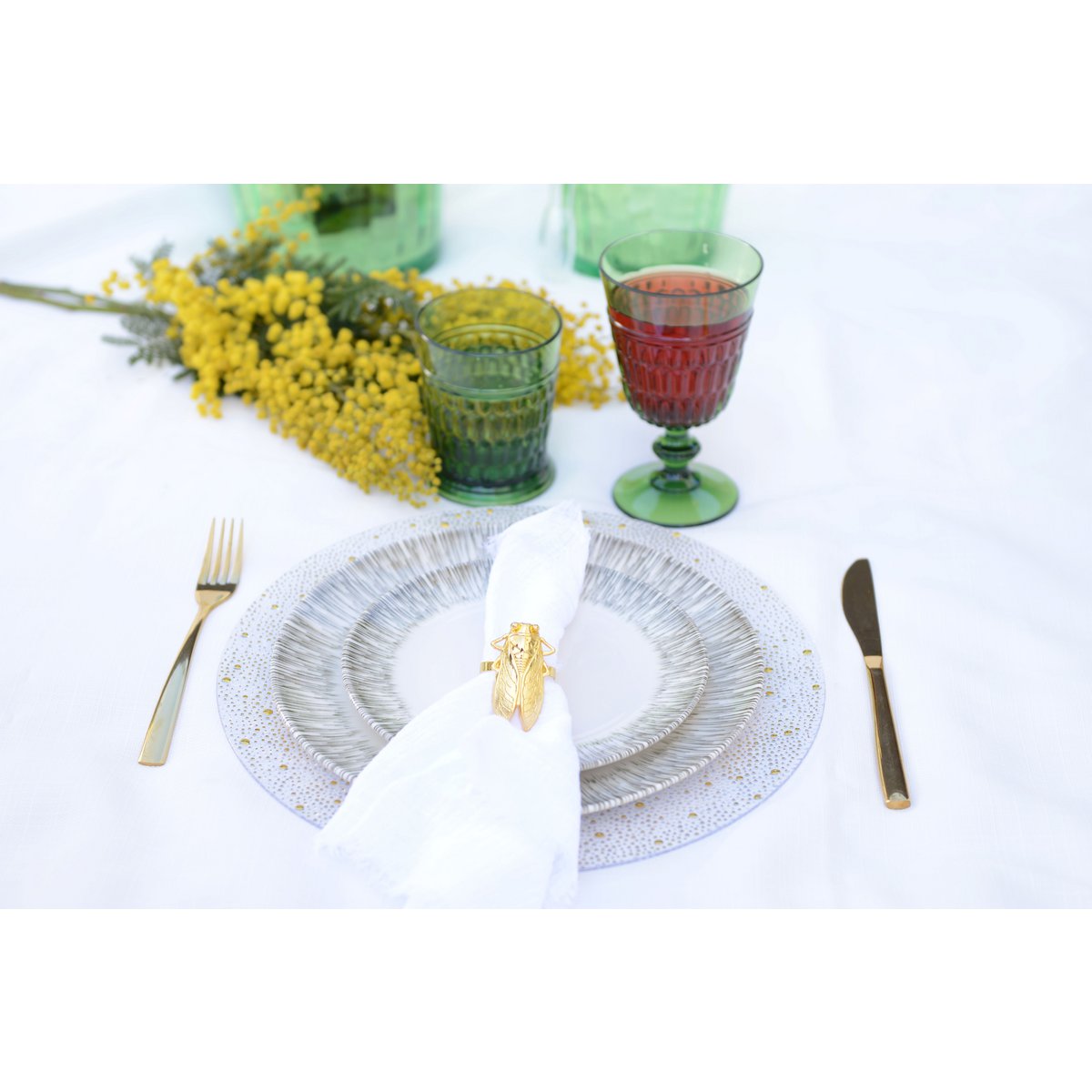 Khaki flat plate porcelain 27x27x1.5cm