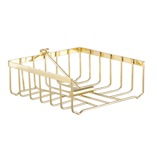 Golden towel holder made of stainless steel for luxury table setup