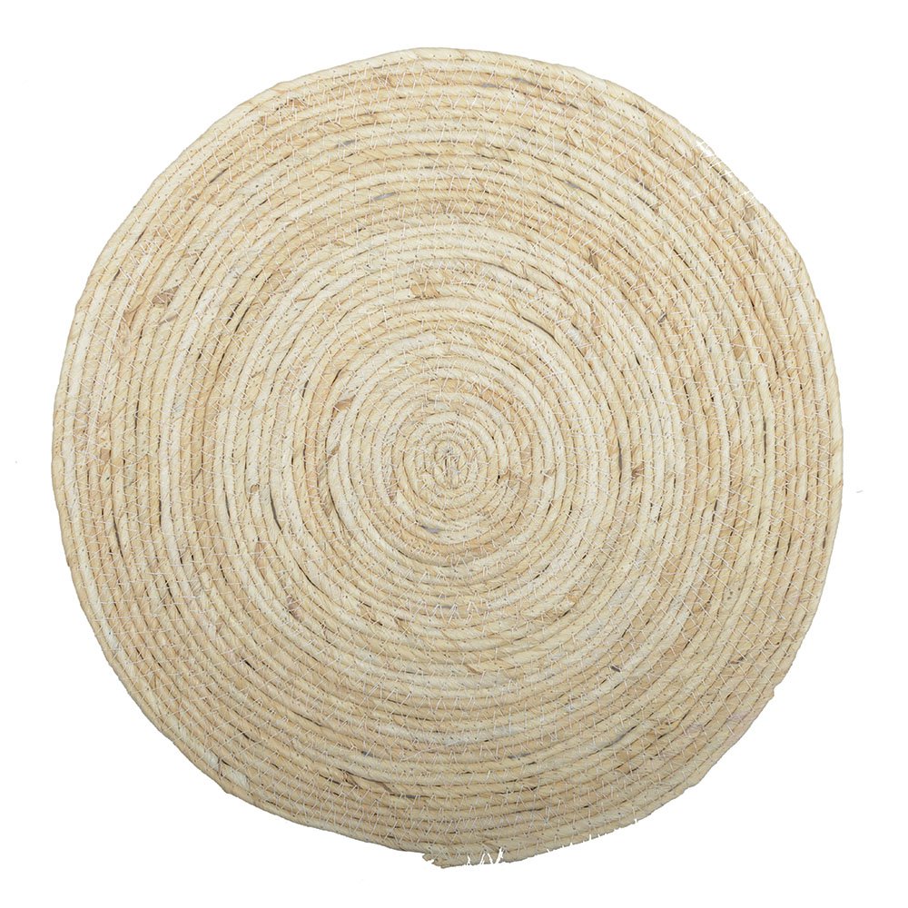 Aulica round rope placemat for elegant natural table decor
